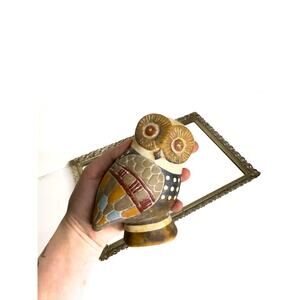 Authentic Handmade Greek Terracotta Owl, Owl of Athena Minerva - Symbol of Wisdo